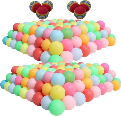 100 Pack or 200 Pack Colored Ping Pong Balls for DIY & Party Decoration in Kuwait