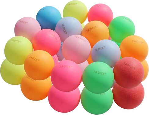 100 Pack or 200 Pack Colored Ping Pong Balls for DIY & Party Decoration in Kuwait
