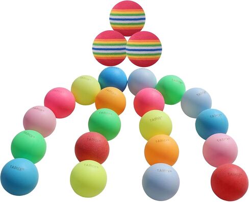 100 Pack or 200 Pack Colored Ping Pong Balls for DIY & Party Decoration in Kuwait