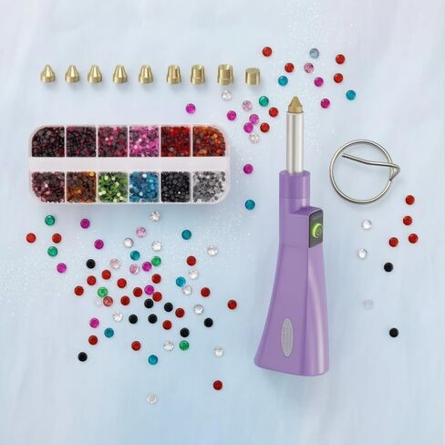 Koautios Hotfix Pen with Interchangeable Tips Looking Results Hotfix Rhinestones Tool Kit in Kuwait