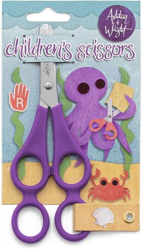 Ashton and Wright - Children's Double Hole Training Scissors - Purple - Right Handed (1) in Kuwait