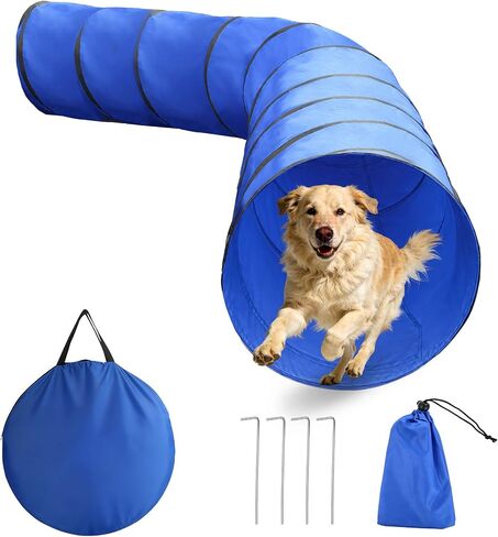 POPMOON 28in 10FT Dog Agility Tunnel, Dog Tunnel for Dogs (No Sandbags) in Kuwait