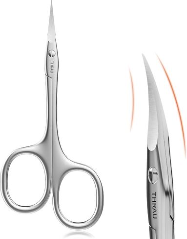 THRAU Left-Handed Cuticle Scissors Surgical Grade Stainless Steel in Kuwait