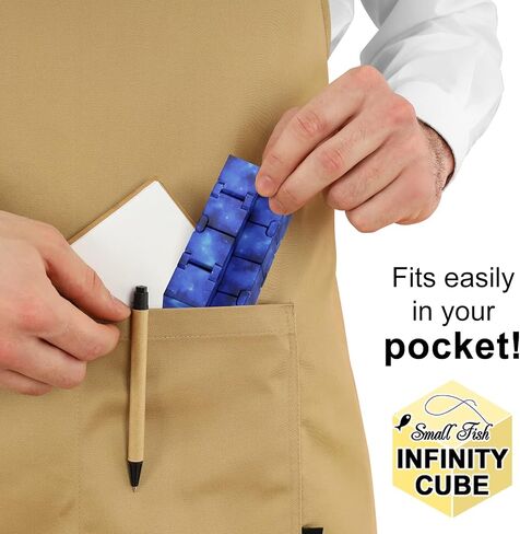 Black Infinity Cube Sensory Fidget Toy, Cool Mini Gadget Best for Stress and Anxiety Relief and Galaxy Infinity Cube Cool Handheld Desk Toy for Kids and Adults in Saudi Arabia