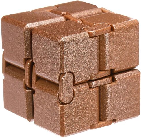 Fidget Magic Cube Toy Mini Stress Release Finger Cube Toys,Gold in Kuwait