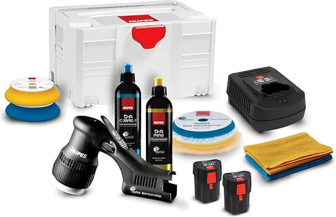 مجموعة أدوات تلميع RUPES iBRID MINI BETA 1-HLR75 1-شاحن 2-حزمة بطارية- مستهلكة in Kuwait