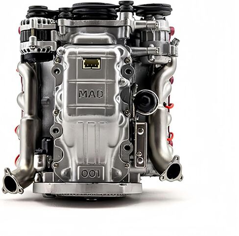 Will Run Mini V8 Engine Kit, Adult Engine Model Kit for RC Car AX90104 SCX10ⅡCapra VS4-10 Pro/Ultra DIY Toys MAD V8 Engine Internal Combustion Model Assembly Kit in Saudi Arabia