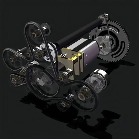 Will Run Mini V8 Engine Kit, Adult Engine Model Kit for RC Car AX90104 SCX10ⅡCapra VS4-10 Pro/Ultra DIY Toys MAD V8 Engine Internal Combustion Model Assembly Kit in Saudi Arabia