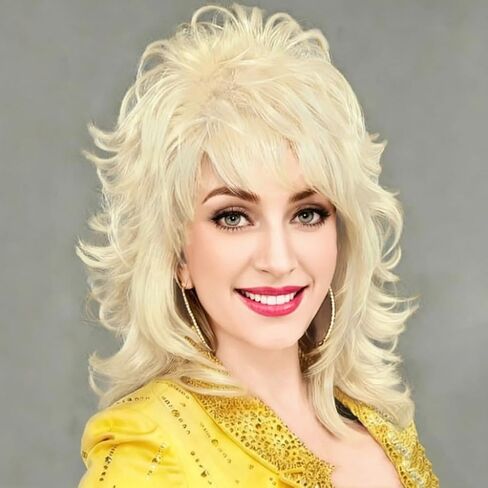 Black 80s Long Wig for Women Mullet Wigs Layered Funny Wig with Bangs Natural fluffy Synthetic Wig for Halloween Daily Party Use in Saudi Arabia