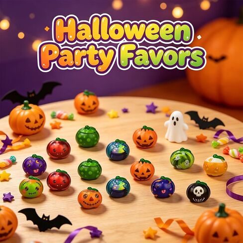 24 Pack Halloween Pumpkin Slow Rising Squishies Halloween Squishy Toys for Kids Boys Girls Halloween Party Favors Halloween Treat Bags Gifts in Saudi Arabia