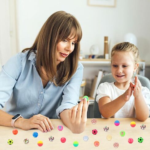 24pcs Bouncy Balls for Kids 3-5 4-8 8-12 Party Goodie Bag Stuffers Gifts in Saudi Arabia