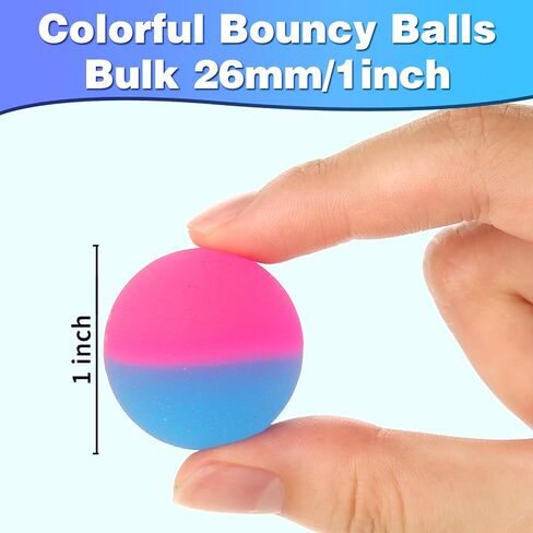 24pcs Bouncy Balls for Kids 3-5 4-8 8-12 Party Goodie Bag Stuffers Gifts in Saudi Arabia