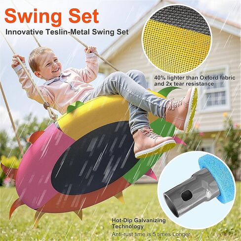 28 Inch Saucer Tree Swing for Kids Round Disc Circle Swingsets for Backyard in Saudi Arabia