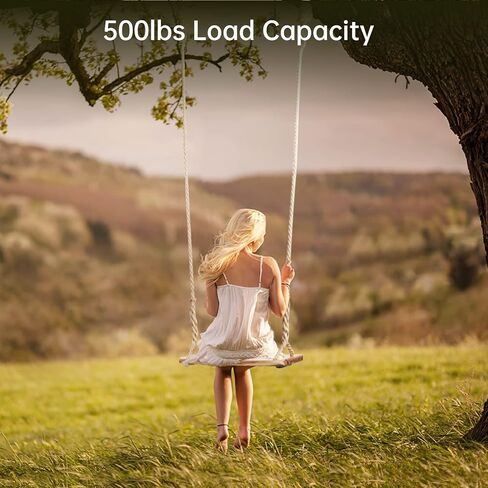 Wooden Tree Swing,500lbs Load Capacity Wooden Swing for Adults & Kids,Adjustable Height,Waterproof Hanging Swing Seat for Indoor,Outdoor,Backyard,Garden,Playground (Adult) in Kuwait