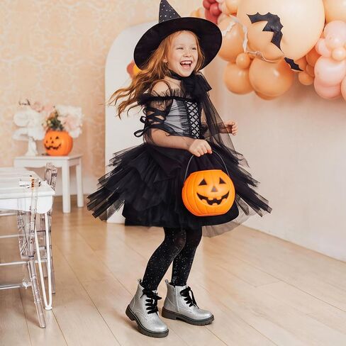 DREAM PAIRS Girls Boys Glitter Ankle Boots Side Zipper Combat Shoes with Lace Up（Toddler/Little Kid/Big Kid） in Kuwait