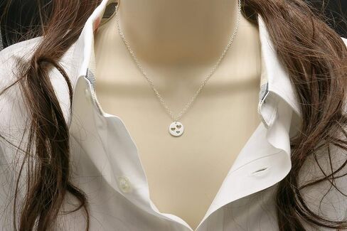 Mother's Heart Necklace, 2 Cutout Heart Charm, Sterling Silver Charm Necklace, Mom and Daughter Gift for Her in Saudi Arabia