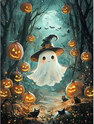 Halloween Diamond Painting Kits for Adults - Diamond Art for Adult Pumpkins in Saudi Arabia