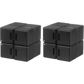 2pcs Fidget Magic Cube Toys Mini Stress Release Finger Toy,Black in Kuwait