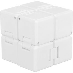 Fidget Magic Cube Toys Mini Stress Release Finger Toy,White in Kuwait
