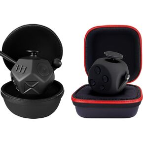 PILPOC theFube Fidget Cube Bundle – Includes 6-Sided & 12-Sided Fidget Cubes for Stress Relief, Focus & Anxiety – Sensory Toys for Adults & Kids with Carry Cases – Silent & Audible Modes in Kuwait