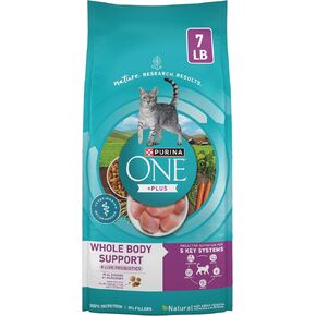 Purina ONE Plus Whole Body Support Chicken Dry Cat Food 3.5 lb Bag in Kuwait