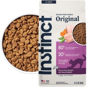 Instinct Original Dry Cat Food, Raw Coated Kibble, Real Chicken, 5 lb. Bag in Kuwait