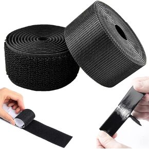 2 Inch Wide Heavy Duty Hook and Loop Tape Roll 16.4 Ft, Self Adhesive Strips with Strong Sticky Back, Removable Fastener for Wall Mounting, Home Organization, Car, No Residue in Kuwait
