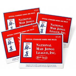 2026 Mahjong Cards Official Revision, Large Print, 4Pcs in Kuwait