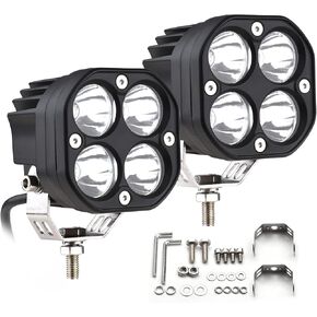 LED Light bar Driving Fog Lights 2Pcs LED Pods Driving Lamp IP68 Waterproof Work Light Off Road Lighting for Truck ATV UTV SUV Boat Trucks Motorcycle Tractor in Saudi Arabia