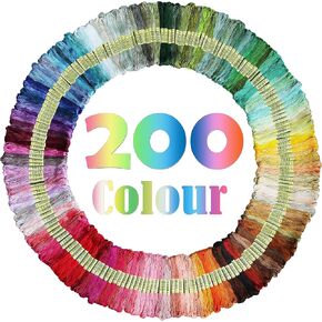 ATDAWN Rainbow Color Embroidery, Cross Stitch Threads, Bracelets, Crafts Floss, 50 Count in Kuwait