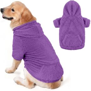 Fuzzy Dog Sweaters for Medium Dogs, Dog Hoodie Apparel Clothes in Kuwait