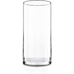 CYS Excel Clear Glass Cylinder Vase (H:9" D:4") | Multiple Size Choices Glass Flower Vase Centerpieces | Hurricane Floating Candle Holder Vase in Saudi Arabia