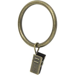 Ivilon Drapery Curtain Clip Rings - Set of 14 Decorative Drapery Rings Curtain Clip Rings with Strong Clips 2" Diameter - Color Ivory in Saudi Arabia