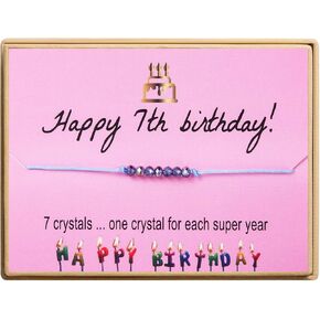 Monily Birthday Gifts for Girls Happy Birthday Bracelet for Teen Girl Birthday Jewelry Girl Birthday Present 7th 8th 10th 11th 13th 15th 16th 18th 20th 21st 25th in Saudi Arabia