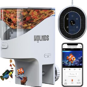 WiFi Automatic Fish Feeder for Aquarium, Flakes Food Dispenser with Camera in Kuwait