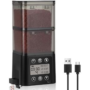 fishkeeper USB Automatic Fish Feeder for Aquarium, 320ML for 3~6 Months in Saudi Arabia