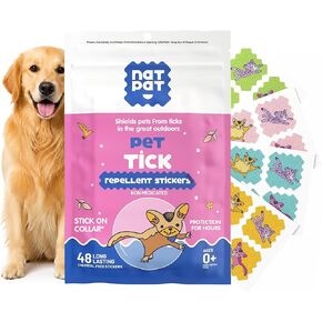 NATPAT Tick Repellent Pet Patches for Dogs and Cats, 48 Count in Kuwait
