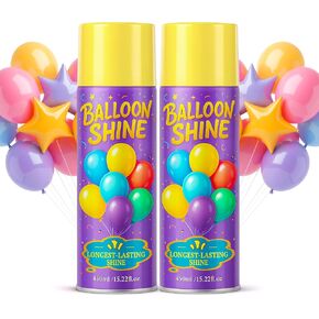 Balloon Shine Spray for Party : 15 oz Balloons Spray Silicone in Kuwait