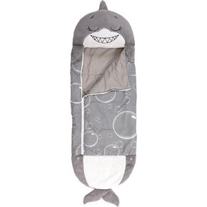 Happy Nappers 2-in-1 Pillow & Sleepy Sack Grey Shark 66x30in Large in Saudi Arabia
