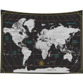 CAPSCEOLL Map Wall Tapestry, Dorm Tapestry Funny Tapestry Map Tapestry Wall Hanging Art Tapestry College Tapestry World Map Tapestry Brown for College Wall Decor 80X60 Inches,Brown Yellow in Saudi Arabia