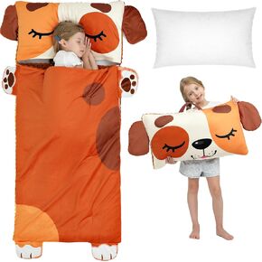 Wizland Sleeping Bag for Kids,Portable Daycare Nap Mat -61.8"×28.3" for 3 4 5 6 7 8 in Kuwait