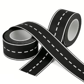 Car Track Tape for Toy Cars, Black, 2in x 32.8ft, Adhesive, Residue-Free Removal, 2 Pack in Saudi Arabia