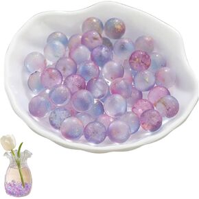 10 Pcs Purple Glass Marbles 12mm for Vase and Aquarium Decor ﻿ (Paradiso) in Kuwait