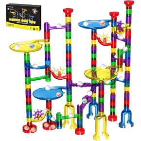 Magicfly Marble Run, 127 Pcs Marble Runs for Kids, Glass Marbles for Kids in Saudi Arabia