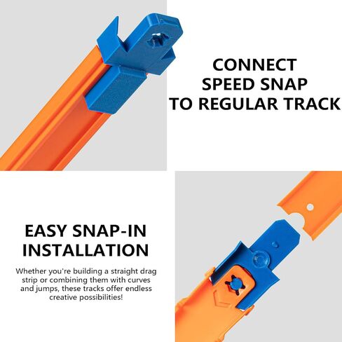 Speed Snap to Classic Track Adapter 8-Pack Compatible with Hot Wheels Track in Kuwait