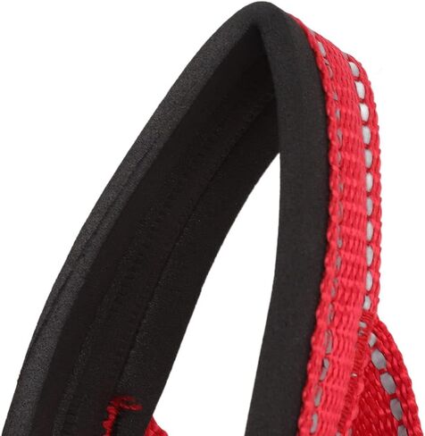 Atyhao Dog Collar Dog Halter Collars Headcollars with Safety Strap, Pet Headcollar Stops Pets from Pulling for Outdoor Walk (L) in Kuwait