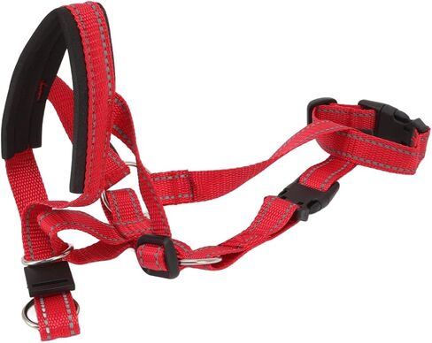 Atyhao Dog Collar Dog Halter Collars Headcollars with Safety Strap, Pet Headcollar Stops Pets from Pulling for Outdoor Walk (L) in Kuwait