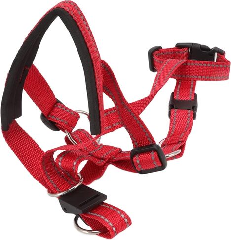 Atyhao Dog Collar Dog Halter Collars Headcollars with Safety Strap, Pet Headcollar Stops Pets from Pulling for Outdoor Walk (L) in Kuwait