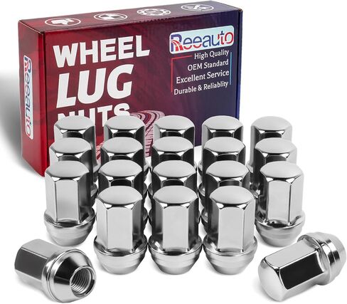 14x1.5mm Lug Nuts Replacement for Wrangler Gladiator Grand Cherokee, 20 Pcs 7/8 Hex 1.46 Inch OEM Factory Style Large Acorn Seat Lug Nuts for Ram 1500 2500 Factory Wheels in Kuwait
