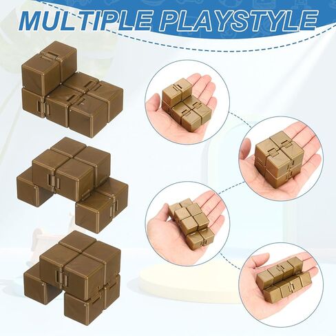 Fidget Magic Cube Toys Mini Stress Release Finger Toy,White in Kuwait